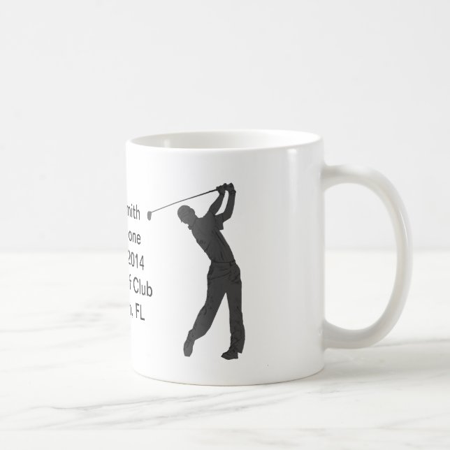 Golf Hole-in-one Commemoration Customisable Coffee Mug (Right)
