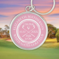 Golf Hole in One Feminine Pink Personalised