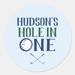 Golf Hole in One First Birthday Sticker