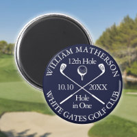 Golf Hole In One Personalised Navy Blue