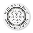 Golf Hole in One Personalized Retro Stamp