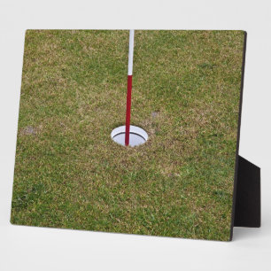 Golf hole plaque