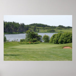 Golf hole poster