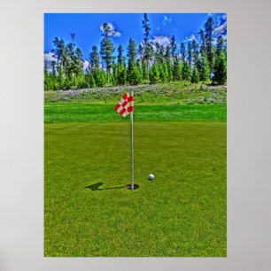 Golf hole poster