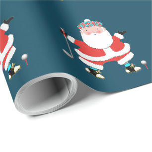 Golf Holiday Gift Wrapping Paper