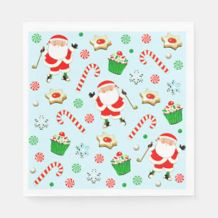 Golf Holiday Party Napkin