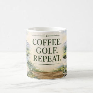 Golf Home Décor Collection   Premium Watercolor  Coffee Mug