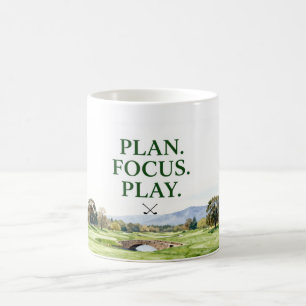 Golf Home Décor Collection   Premium Watercolor  Coffee Mug
