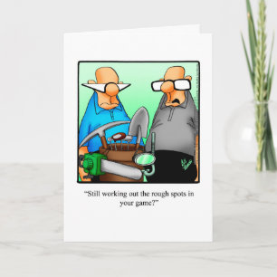 Golf Humour Birthday Greeting Card