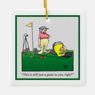Golf Humour Christmas Ornament