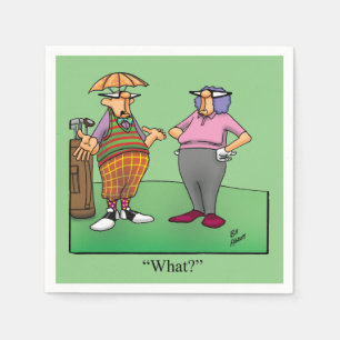 Golf Humour Cocktail Party Napkins