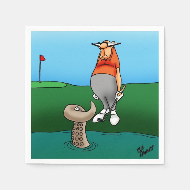 Golf Humour Party Napkins (Front)