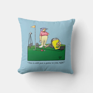 Golf Humour Pillow Gift