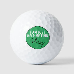 Golf  I'm Lost theme Green Golf Balls