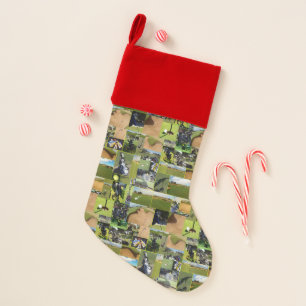 Golf Images Photo Collage, Christmas Stocking