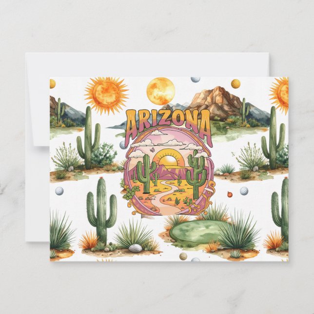 Golf  in Arizona  Card (Front)