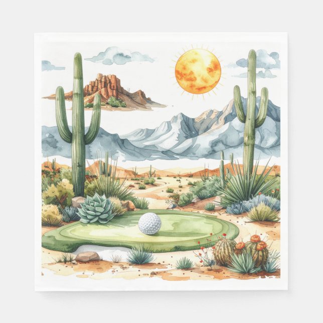 Golf in Arizona  Napkins (Front)