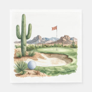 Golf in Arizona Napkins