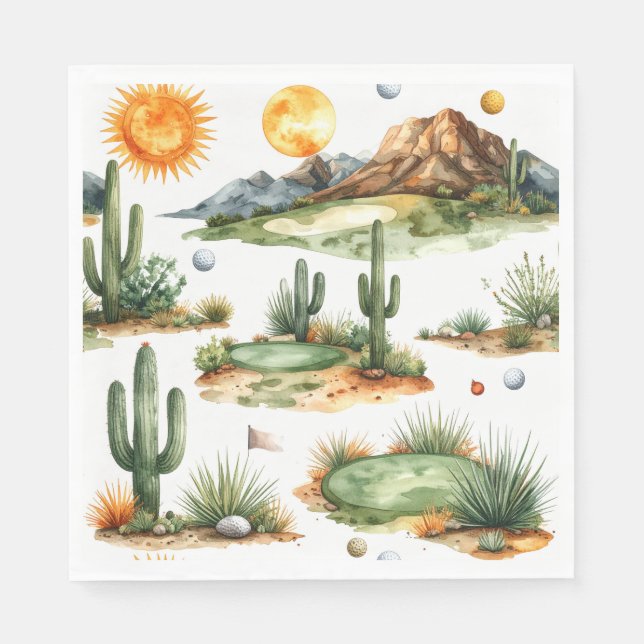 Golf in Arizona  Napkins (Front)