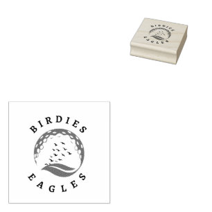Golf Infusion Birdies Eagles Golf Rubber Stamp