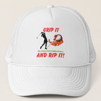 Golf Infusion "Grip It And Rip It!" Golfer Golf Trucker Hat