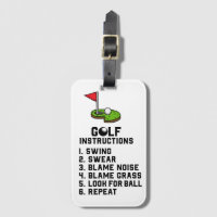 Golf Instruction Swing Swear at flag hole on green