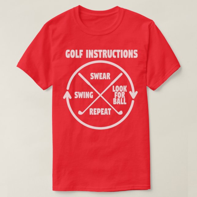 Golf Instructions 1 T-Shirt (Design Front)
