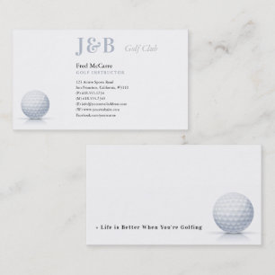 Golf Instructor   Best Club Business Card