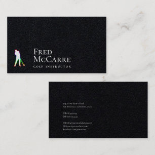 Golf Instructor   Best Sports Business Card