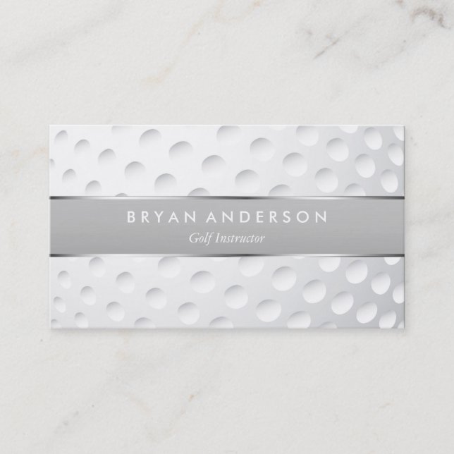 Golf Instructor Business Card (Front)