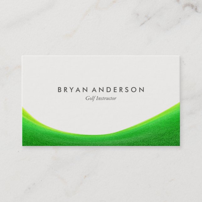 Golf Instructor Business Card (Front)