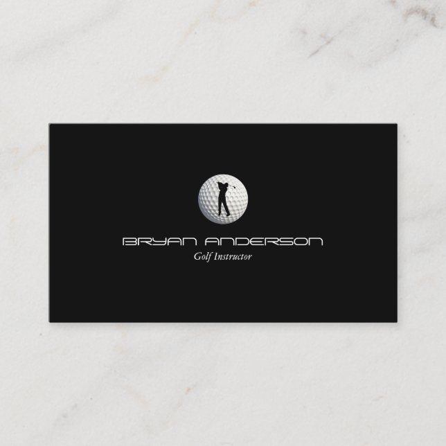 Golf Instructor Business Card (Front)