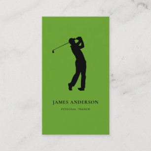Golf instructor coach business card