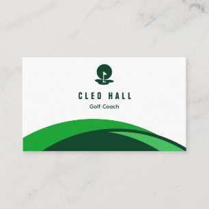 Golf Instructor Golf Coach  Business Card