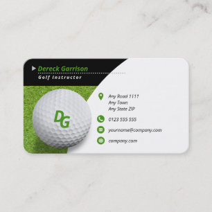 Golf Instructor   Master Sport Business Card