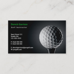 Golf Instructor   Perfect Sport Business Card