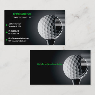 Golf Instructor   Perfect Sport Business Card