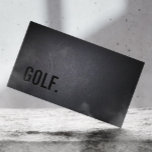 Golf Instructor Professional Black Minimalist Business Card<br><div class="desc">Golf Instructor Professional Black Minimalist Business Card.</div>