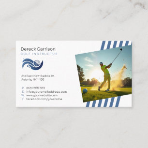 Golf Instructor Professional Teacher Business Card