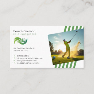 Golf Instructor Professional Teacher Business Card
