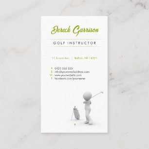 Golf Instructor   Professional Teacher Business Card
