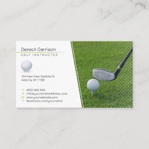 Golf Instructor   Professional Teacher Business Card