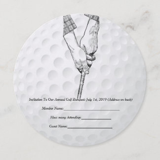 Golf Invitation  Golfer