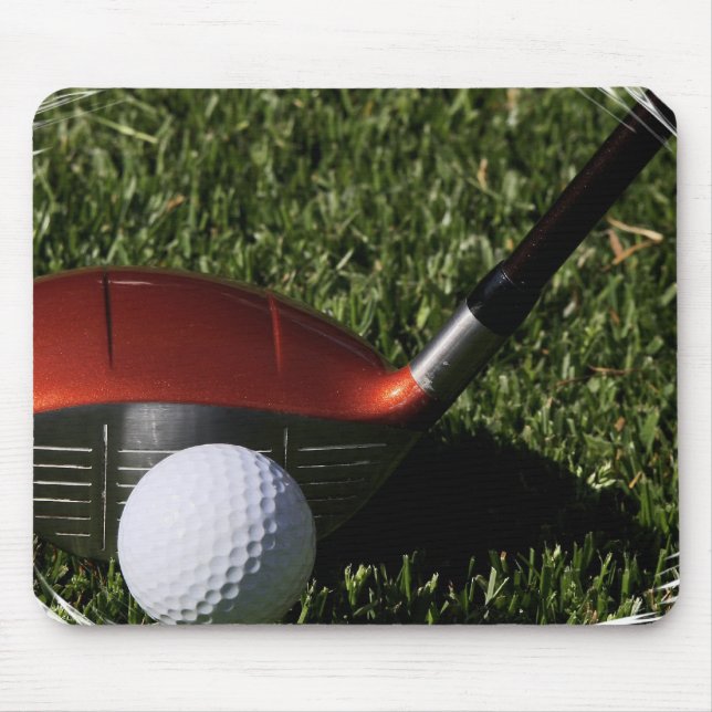 Golf Iron and Ball Mouse Pad (Front)