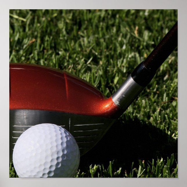 Golf Iron and Ball Print (Front)