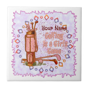 Golf is a Girls Game Tile