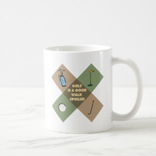 GOLF IS A GOOD WALK SPOILED COFFEE MUG