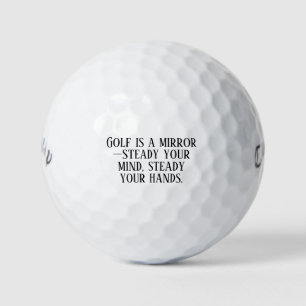 'Golf is a Mirror' Mental Side of the Sport Focus Golf Balls