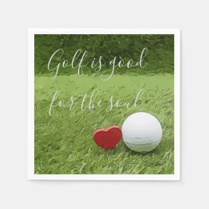 Golf is good for the soul Napkin