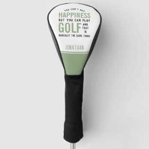 Golf is Happiness Funny Golf Lover Gifts Golf Head Cover